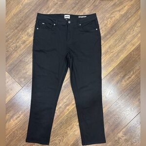 DKNY Stanton Ultimate Stretch Slim fit Pants Black mens tag size 34x29 NWOT